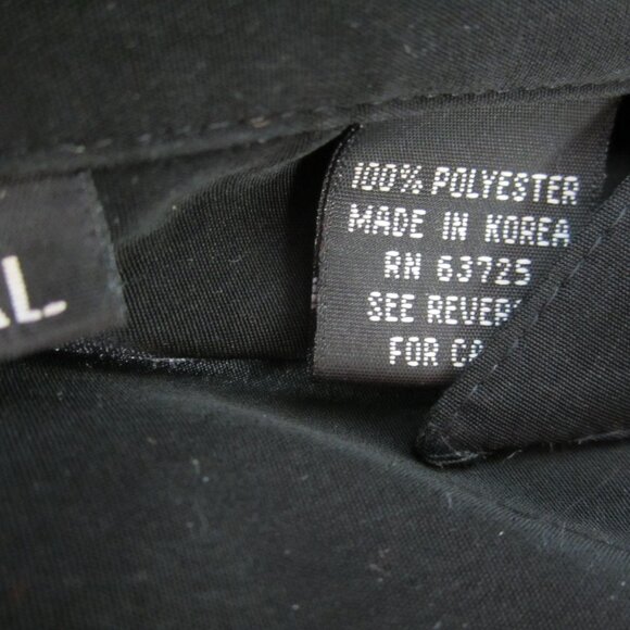 VTG  Gibson Tour Wear Men XL SS Shirt Black Embroidered Guitars Velvet Accent - Picture 9 of 9